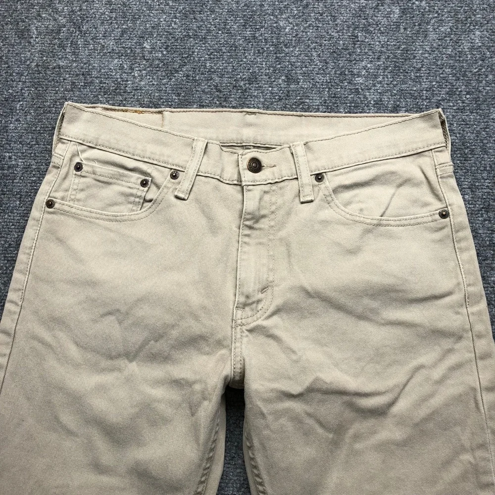 Levis 511 Slim Fit Khaki Tan Pants Mens W32 L34 04511-0925 Stretch Trousers